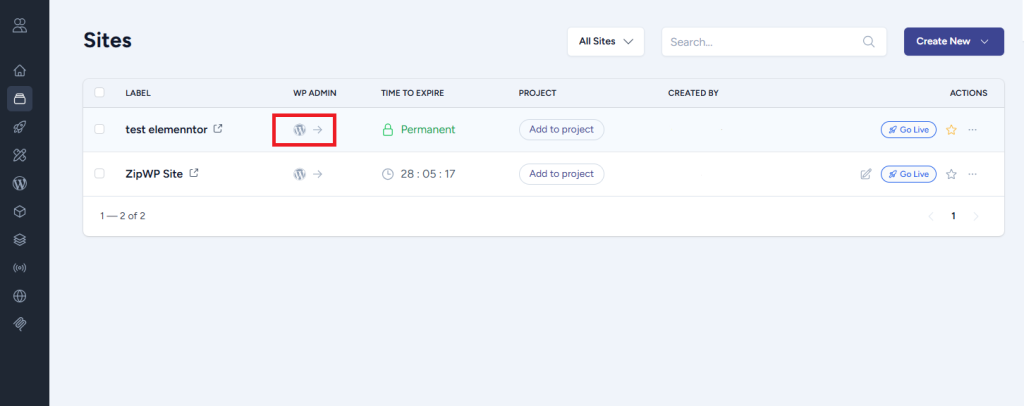 How To Use One-Click Login Button To Access Your Site? » ZipWP