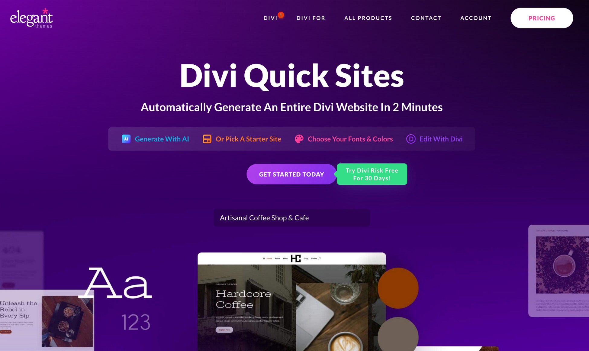 divi quick sites