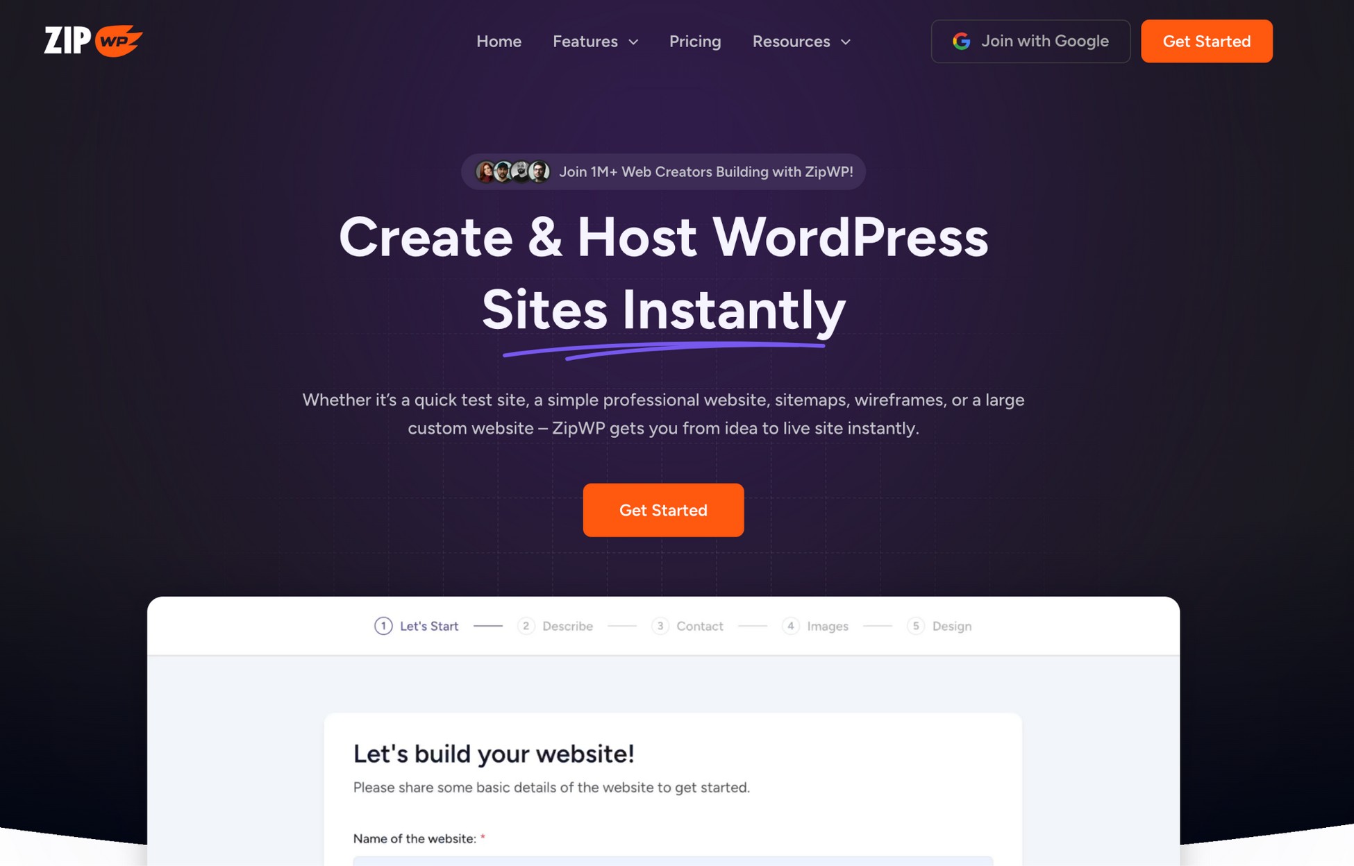 zipwp ai website builder