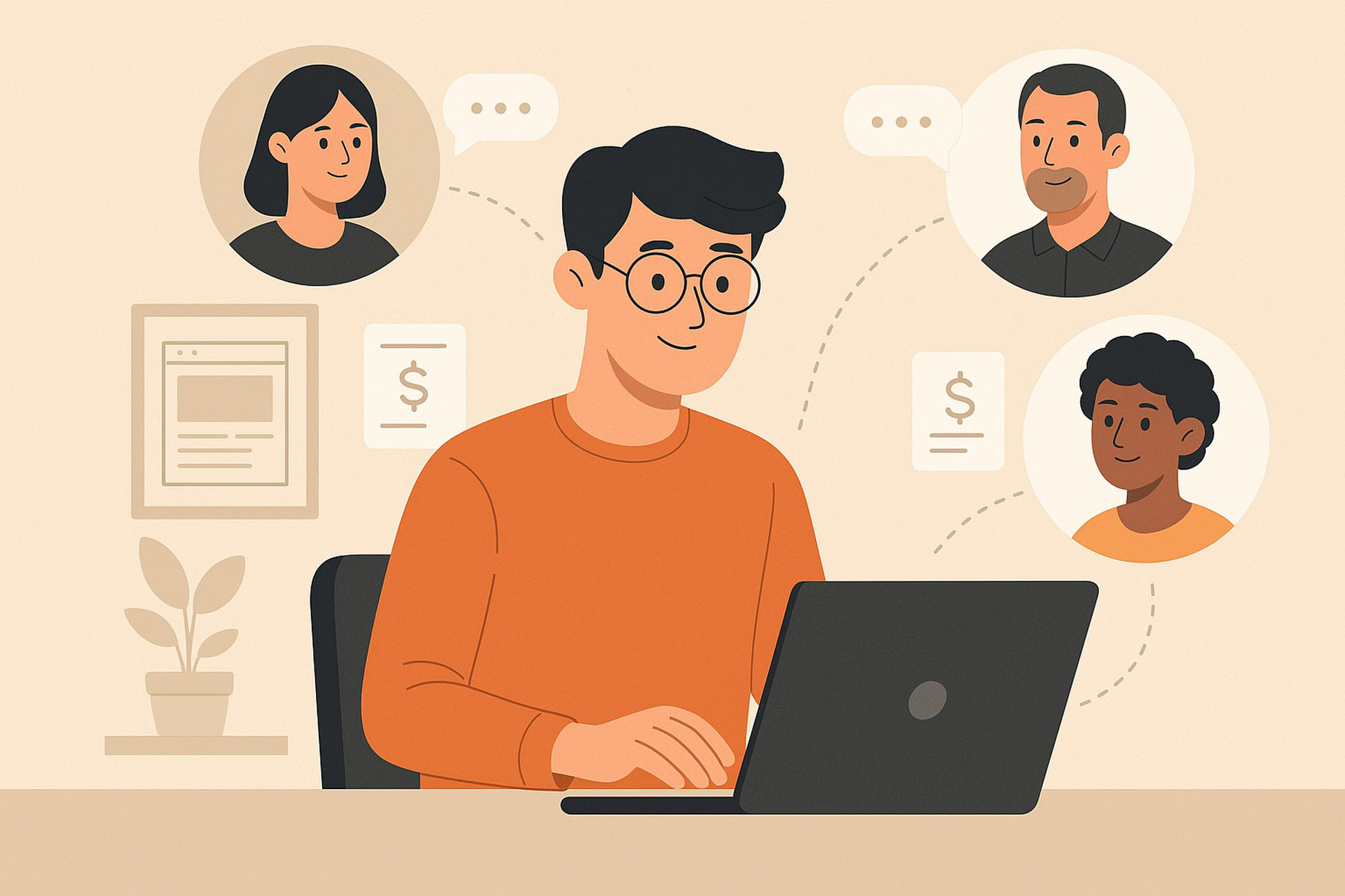 find clients and close sales