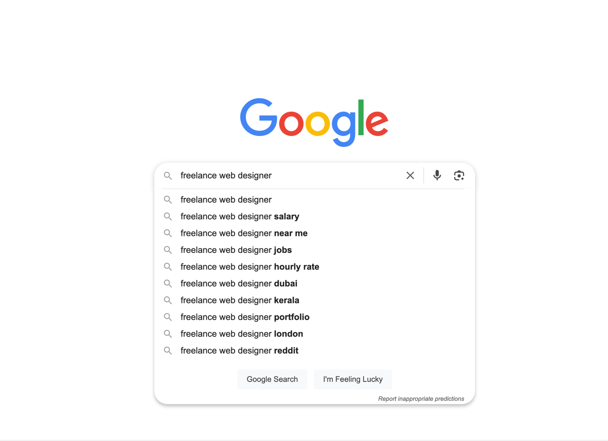 google homepage