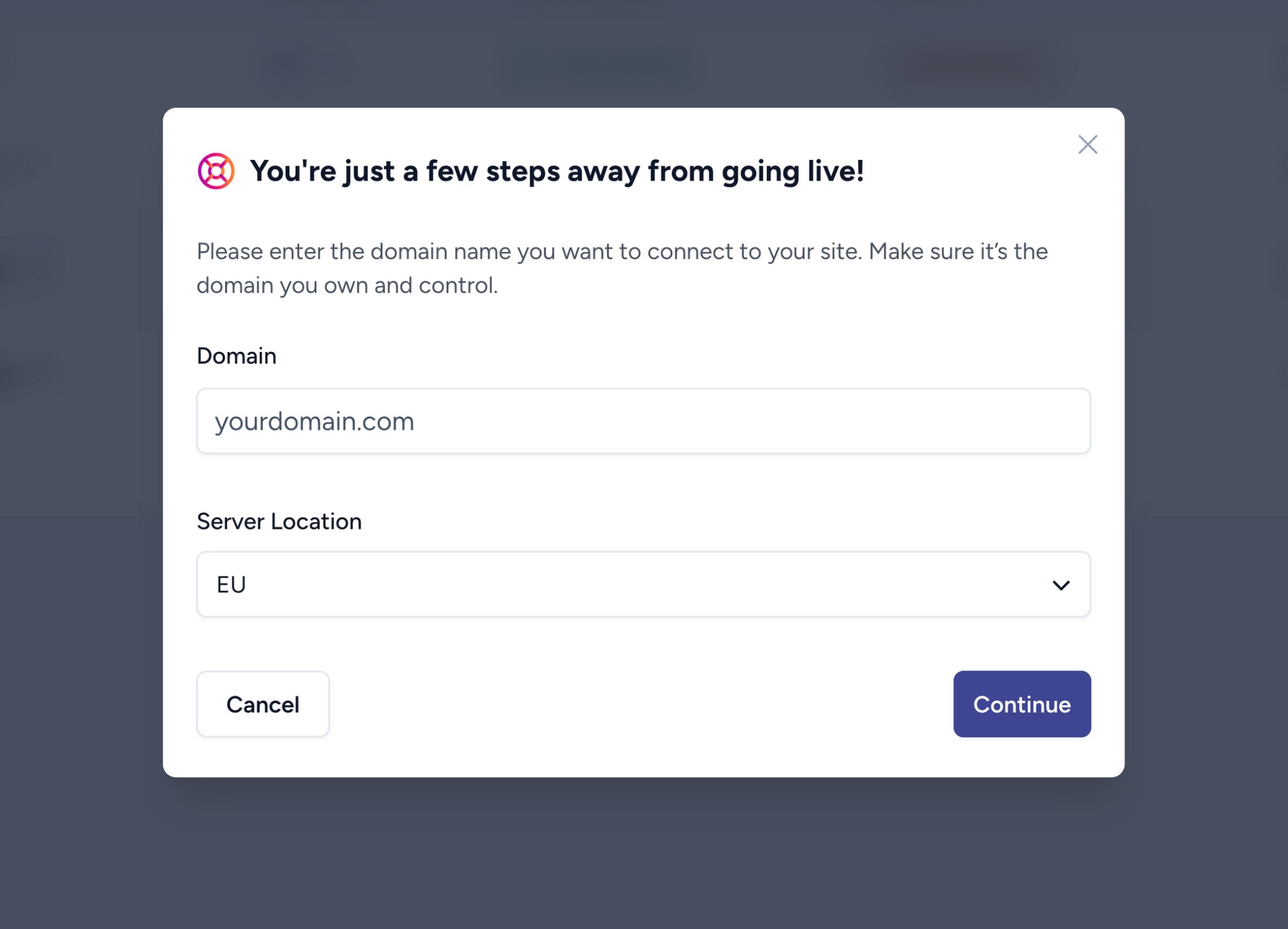 connect your custom domain