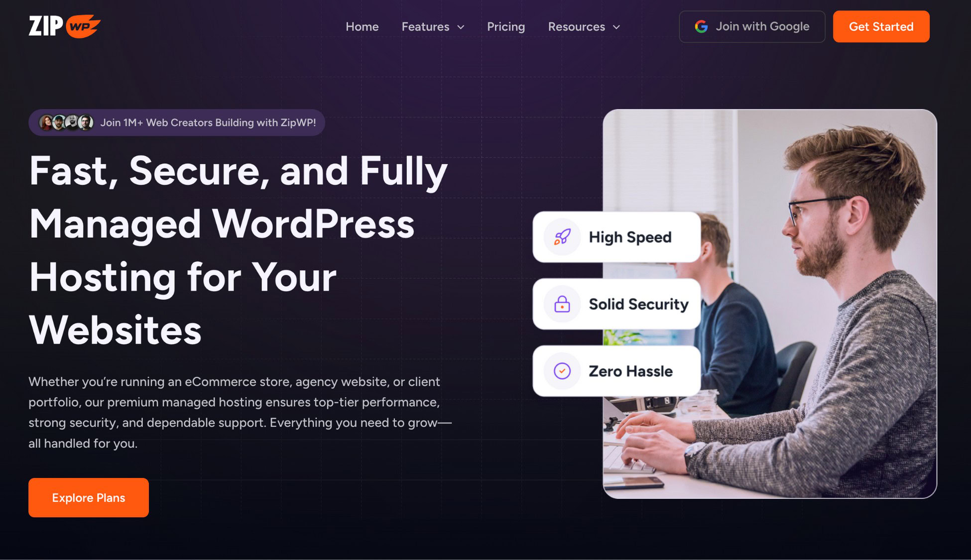 zipwp managed wordpress hosting