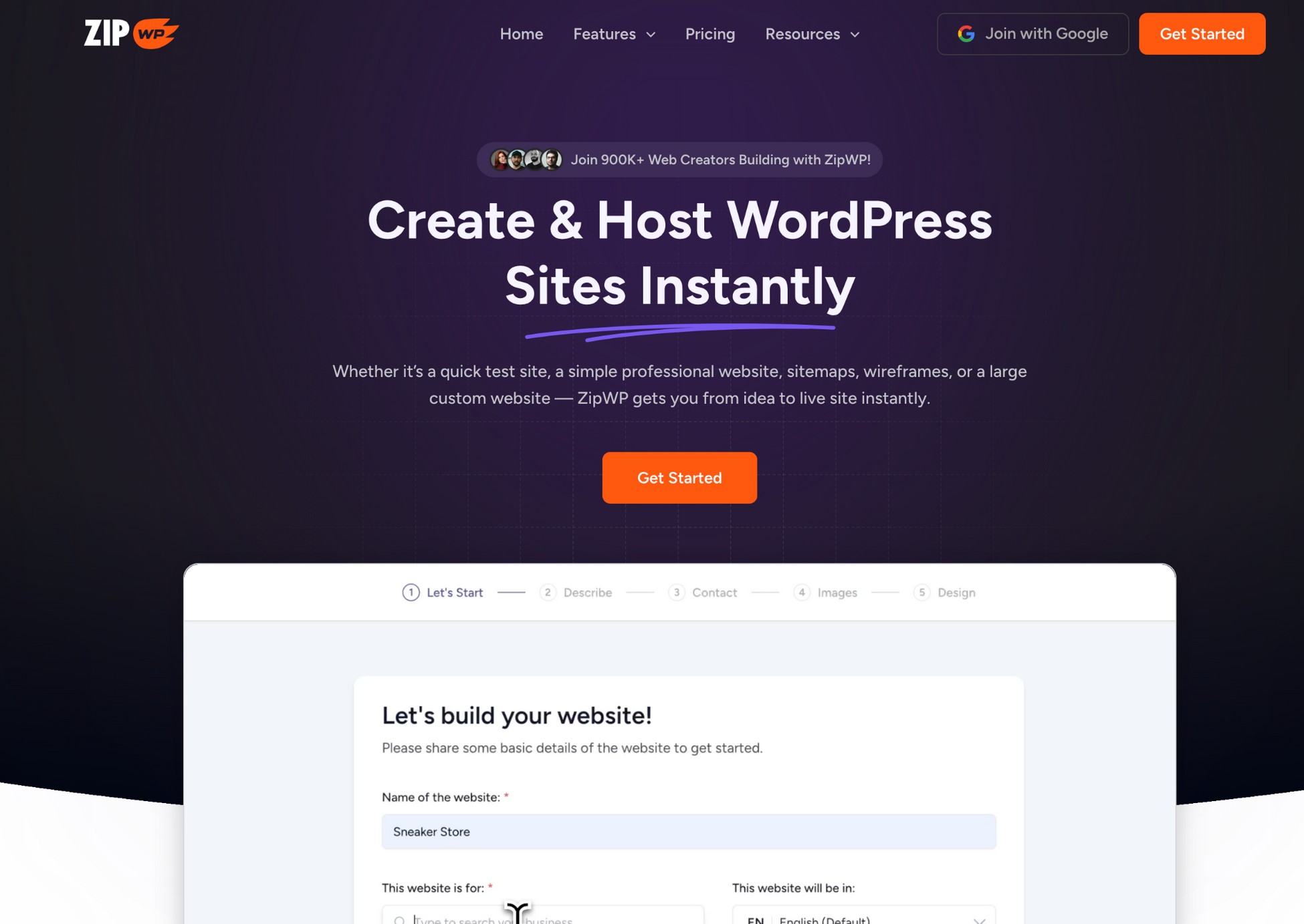 zipwp homepage
